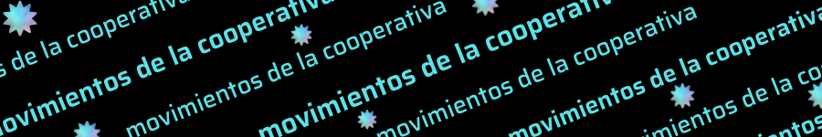 Un banner con el texto "movimientos de la cooperativa" en azul